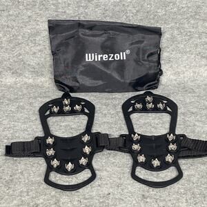 Wirezoll Ice Cleats Traction Snow Grip Shoes Covers Anti-Slip (1 Pair)
